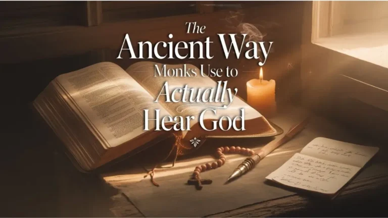 The Ancient Way Monks Use to Actually Hear God When You Read the Bible (And You Can Too)